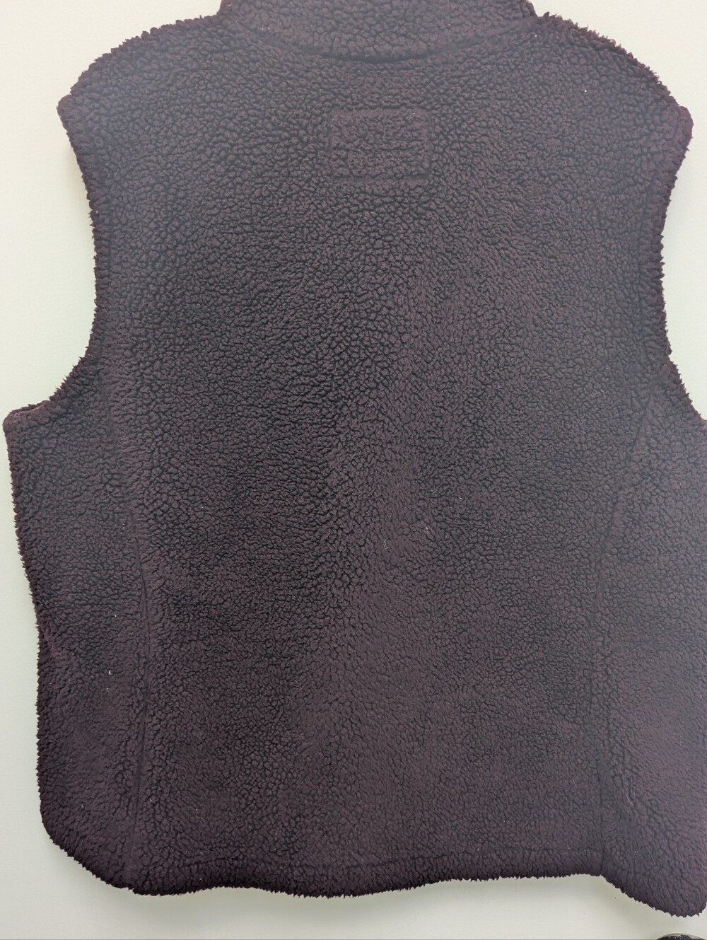 SAGE Collective Burgundy Fleece Cozy Plaid Lined  Sleeveless Vest XL - Picture 6 of 9